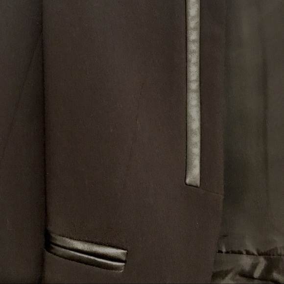 Mixed Media Leather Blazer - Picture 6 of 6